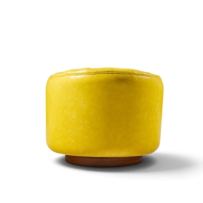 Milo Baughman Milo Baughman for Thayer Coggin Mid Century Tufted Swivel Lounge Chairs Pair