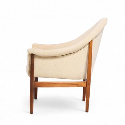 Milo Baughman Milo Baughman for Thayer Coggin Mid Century Walnut Tufted Lounge Chair