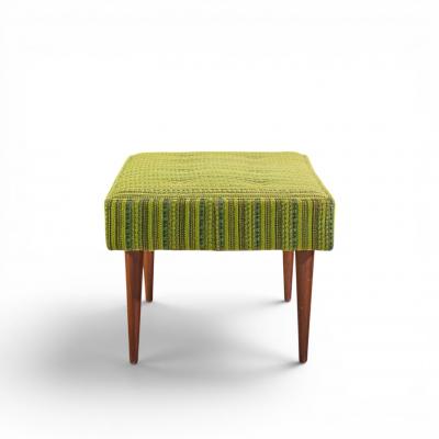 Milo Baughman Milo Baughman for Thayer Coggin Mid Century Walnut Upholstered Bench
