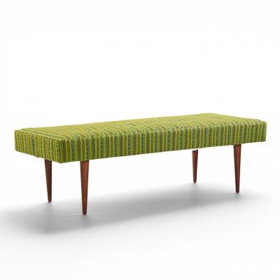 Milo Baughman Milo Baughman for Thayer Coggin Mid Century Walnut Upholstered Bench