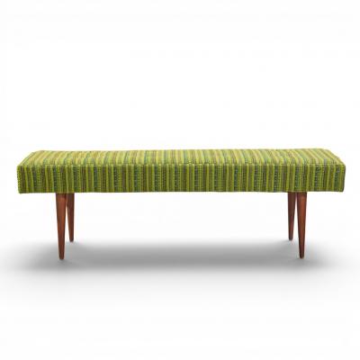 Milo Baughman Milo Baughman for Thayer Coggin Mid Century Walnut Upholstered Bench