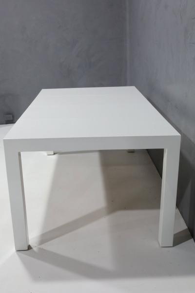 Milo Baughman Milo Baughman for Thayer Coggin Parsons Style Dining Table in White Lacquer