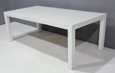 Milo Baughman Milo Baughman for Thayer Coggin Parsons Style Dining Table in White Lacquer