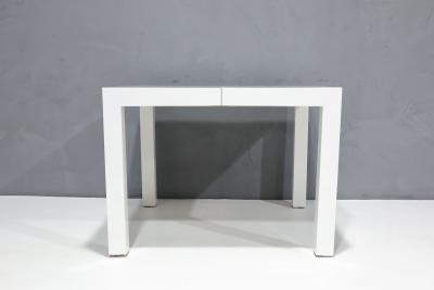 Milo Baughman Milo Baughman for Thayer Coggin Parsons Style Dining Table in White Lacquer