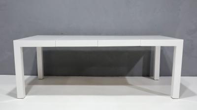 Milo Baughman Milo Baughman for Thayer Coggin Parsons Style Dining Table in White Lacquer