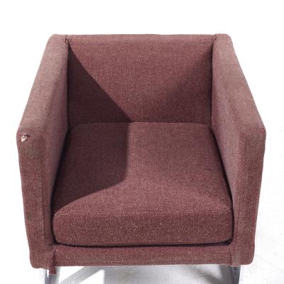 Milo Baughman Milo Baughman for Thayer Coggin Style Mid Century Chrome Lounge Chairs Pair