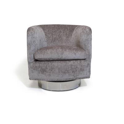 Milo Baughman Milo Baughman for Thayer Coggin Swiveling Tilt Lounge Chairs in Chrome Backs