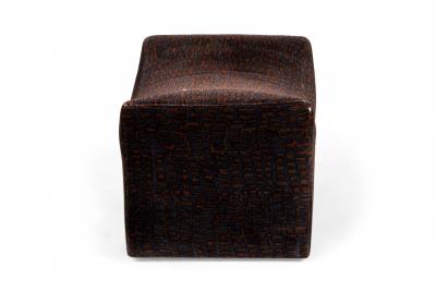 Milo Baughman Milo Baughman for Thayer Coggin Upholstered Rolling Saddle Ottomans