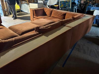 Milo Baughman Outstanding 8 Piece Milo Baughman Thayer Coggin Cube Sectional Sofa Mid Century