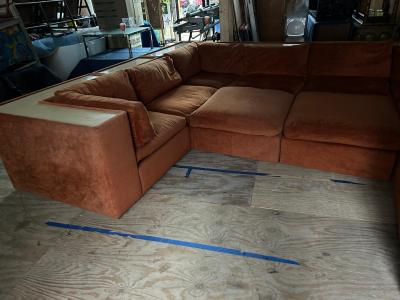 Milo Baughman Outstanding 8 Piece Milo Baughman Thayer Coggin Cube Sectional Sofa Mid Century