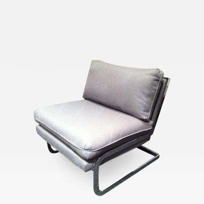 Milo Baughman Pair Mid Century Milo Baughman style S shaped Cantilever Club Chairs