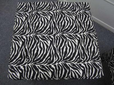 Milo Baughman Pair Milo Baughman Style Square Upholstered Bench Stools Mid century