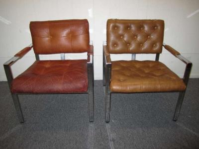 Milo Baughman Pair Milo Baughman Thayer Coggin Lounge Chairs Mid century Modern