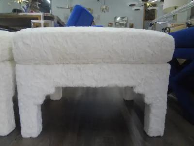 Milo Baughman Pair of Billy Baldwin Style Parsons Ottomans