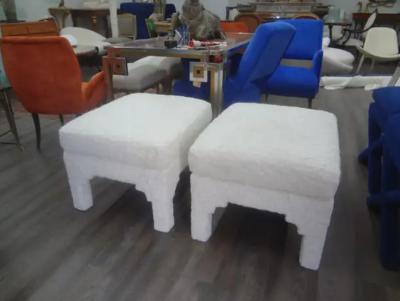 Milo Baughman Pair of Billy Baldwin Style Parsons Ottomans