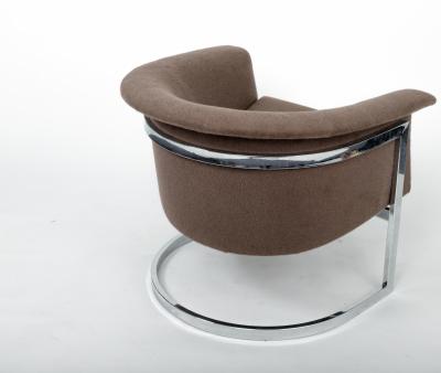 Milo Baughman Pair of Lounge Chairs in the style of Milo Baughman