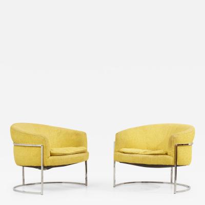 Milo Baughman Pair of Milo Baughman Lounge Chairs USA 1960s