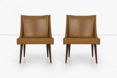 Milo Baughman Pair of Milo Baughman Slipper Chairs for Thayer Coggin