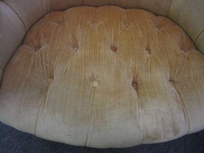 Milo Baughman Pair of Milo Baughman Style Tufted Chrome Barrel Tub Chairs Mid Century Modern