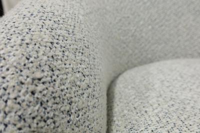 Milo Baughman Pair of Milo Baughman Tilt Swivel Lounge Chairs Kelly Wearstler Boucle