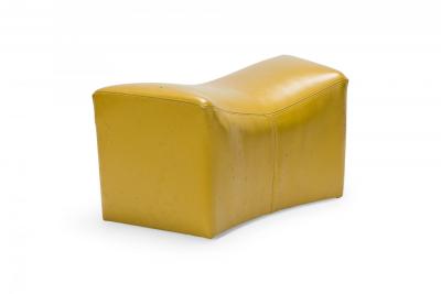 Milo Baughman Pair of Milo Baughman for Thayer Coggin American Mid Century Yellow Leather Sadd