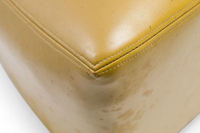 Milo Baughman Pair of Milo Baughman for Thayer Coggin American Mid Century Yellow Leather Sadd