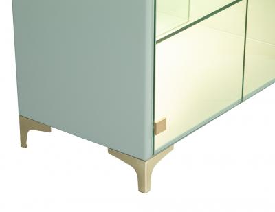 Milo Baughman Pair of Modern Sage Green Display End Tables by Milo Baughman for Thayer Coggin