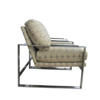 Milo Baughman Pair of Vintage Milo Baughman Style Lounge Chairs
