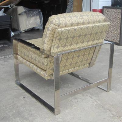 Milo Baughman Pair of Vintage Milo Baughman Style Lounge Chairs