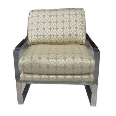 Milo Baughman Pair of Vintage Milo Baughman Style Lounge Chairs