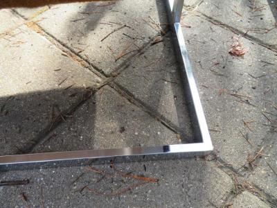 Milo Baughman Petite Milo Baughman Chrome Cube Lounge Chair Mid Century Modern
