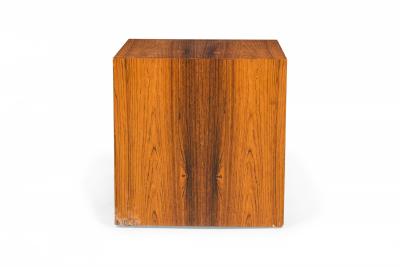 Milo Baughman Rosewood Veneer Cube End Side Tables