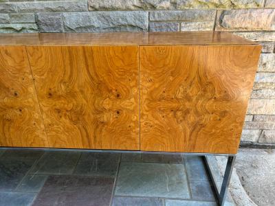Milo Baughman Scrumptious Milo Baughman Burl Olive Wood Credenza Thayer Coggin Mid Century