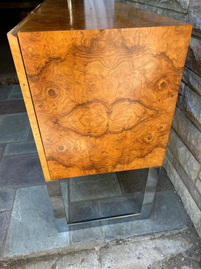 Milo Baughman Scrumptious Milo Baughman Burl Olive Wood Credenza Thayer Coggin Mid Century