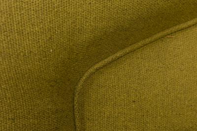 Milo Baughman Set of 6 Milo Baughman for Thayer Coggin Olive Green Upholstered Swivel Chairs