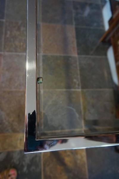 Milo Baughman Sleek Milo Baughman Chrome and Glass Console Table Mid Century Modern