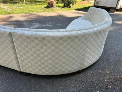 Milo Baughman Stunning Curved Milo Baughman style 3 Piece Sectional Sofa Carsons