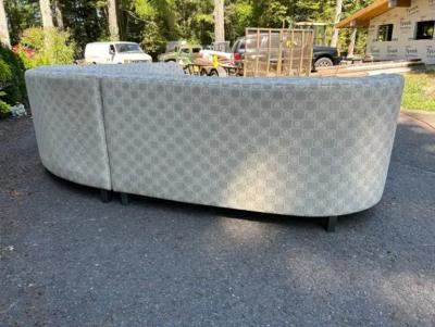 Milo Baughman Stunning Curved Milo Baughman style 3 Piece Sectional Sofa Carsons