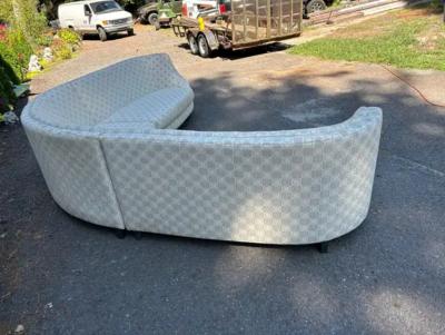 Milo Baughman Stunning Curved Milo Baughman style 3 Piece Sectional Sofa Carsons