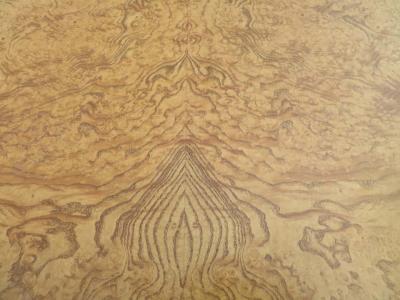 Milo Baughman Stunning Milo Baughman Long Olive Wood Chrome Dining Table