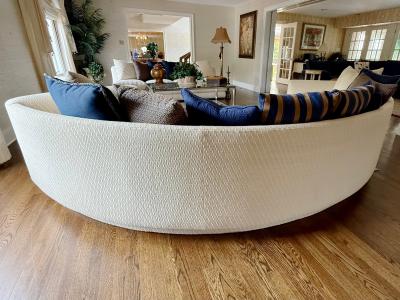 Milo Baughman Stunning Milo Baughman style Circular Curved Sofa Mid Century Modern