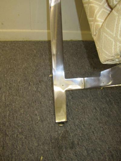 Milo Baughman Stunning Pair of Milo Baughman Chrome Cube Chairs Mid Century Modern