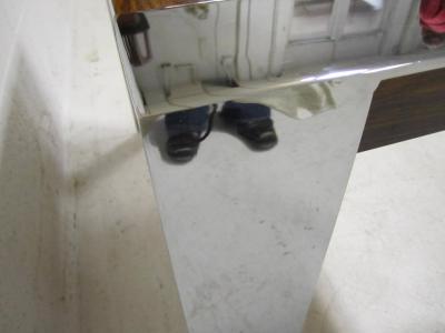 Milo Baughman Stunning Pair of Milo Baughman Style Rosewood and Chrome Coffee Tables