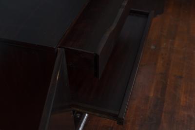 Milo Baughman Style Burl Cabinet or Dry Bar