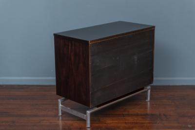 Milo Baughman Style Burl Cabinet or Dry Bar