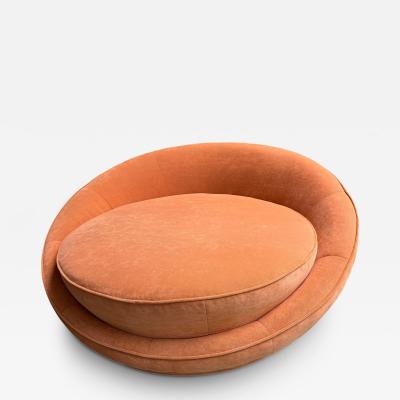 Milo Baughman Sumptuous Vintage Milo Baughman Satellite Chaise Circular Chair Mid Century