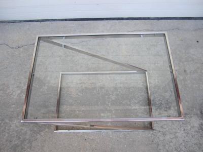 Milo Baughman Terrific Milo Baughman Chrome Z End Side Table Mid Century Modern