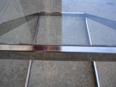 Milo Baughman Terrific Milo Baughman Chrome Z End Side Table Mid Century Modern
