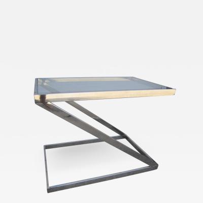 Milo Baughman Terrific Milo Baughman Chrome Z End Side Table Mid Century Modern