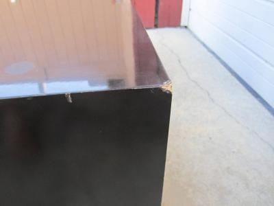 Milo Baughman Two Milo Baughman Rosewood Chrome and Black Lacquer Night Stands